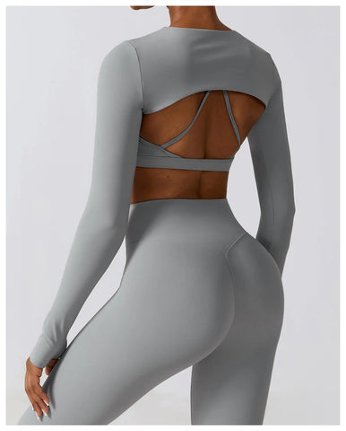 JENNIFER © | Three-Piece Overall Set - Leggings + Top