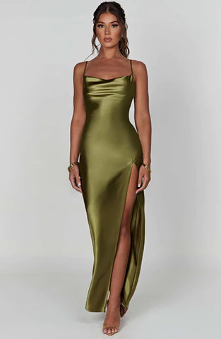 KAIRA© | KHAKI MAXI DRESS