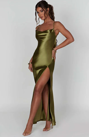 KAIRA© | KHAKI MAXI DRESS