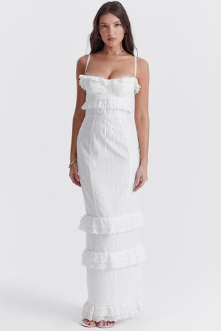 EVE© | WHITE BRODERIE MAXI DRESS