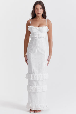 EVE© | WHITE BRODERIE MAXI DRESS