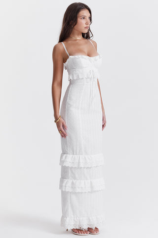 EVE© | WHITE BRODERIE MAXI DRESS