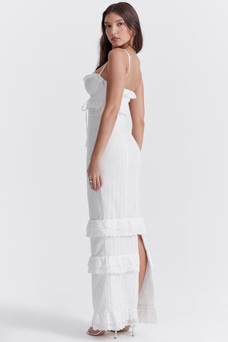 EVE© | WHITE BRODERIE MAXI DRESS