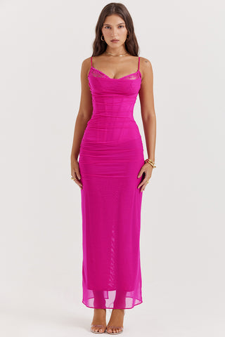 NALINI© | FUCHSIA MAXI DRESS