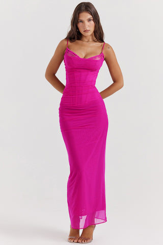 NALINI© | FUCHSIA MAXI DRESS