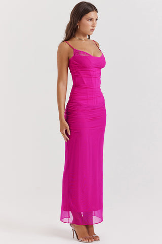 NALINI© | FUCHSIA MAXI DRESS