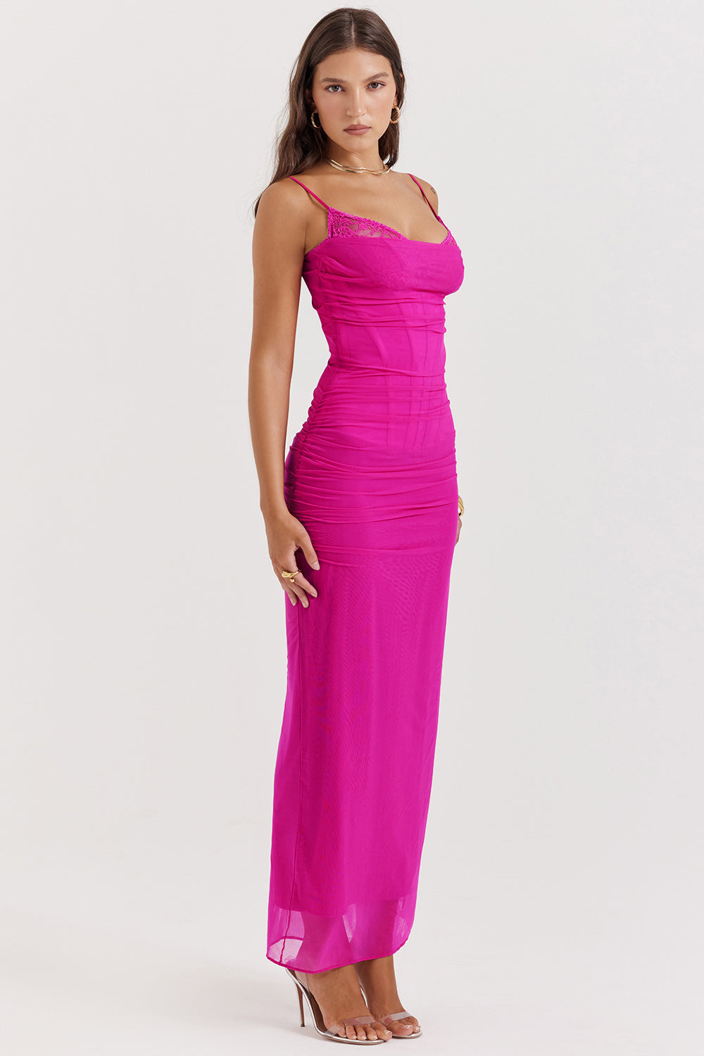 NALINI© | FUCHSIA MAXI DRESS