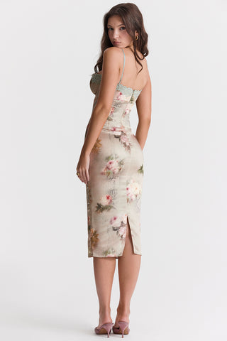 VENUS© | VINTAGE FLORAL MIDI DRESS