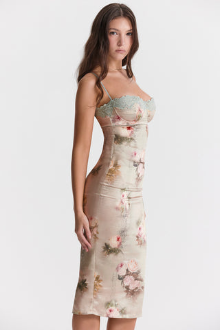 VENUS© | VINTAGE FLORAL MIDI DRESS